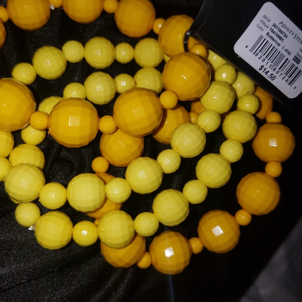 Bracelet yellow pearl
